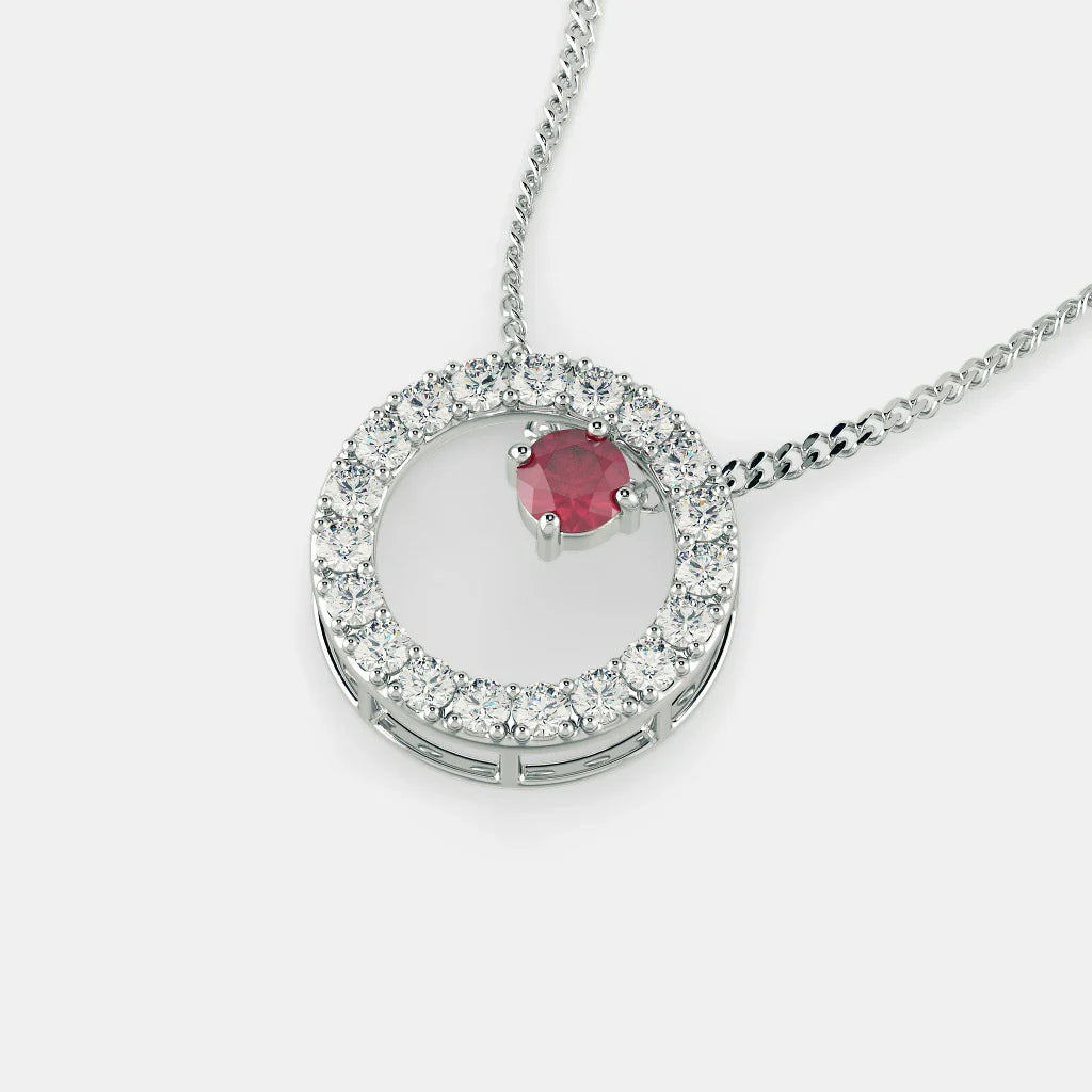 DRASTIC DIAMOND NECKLACE - 925 SILVER