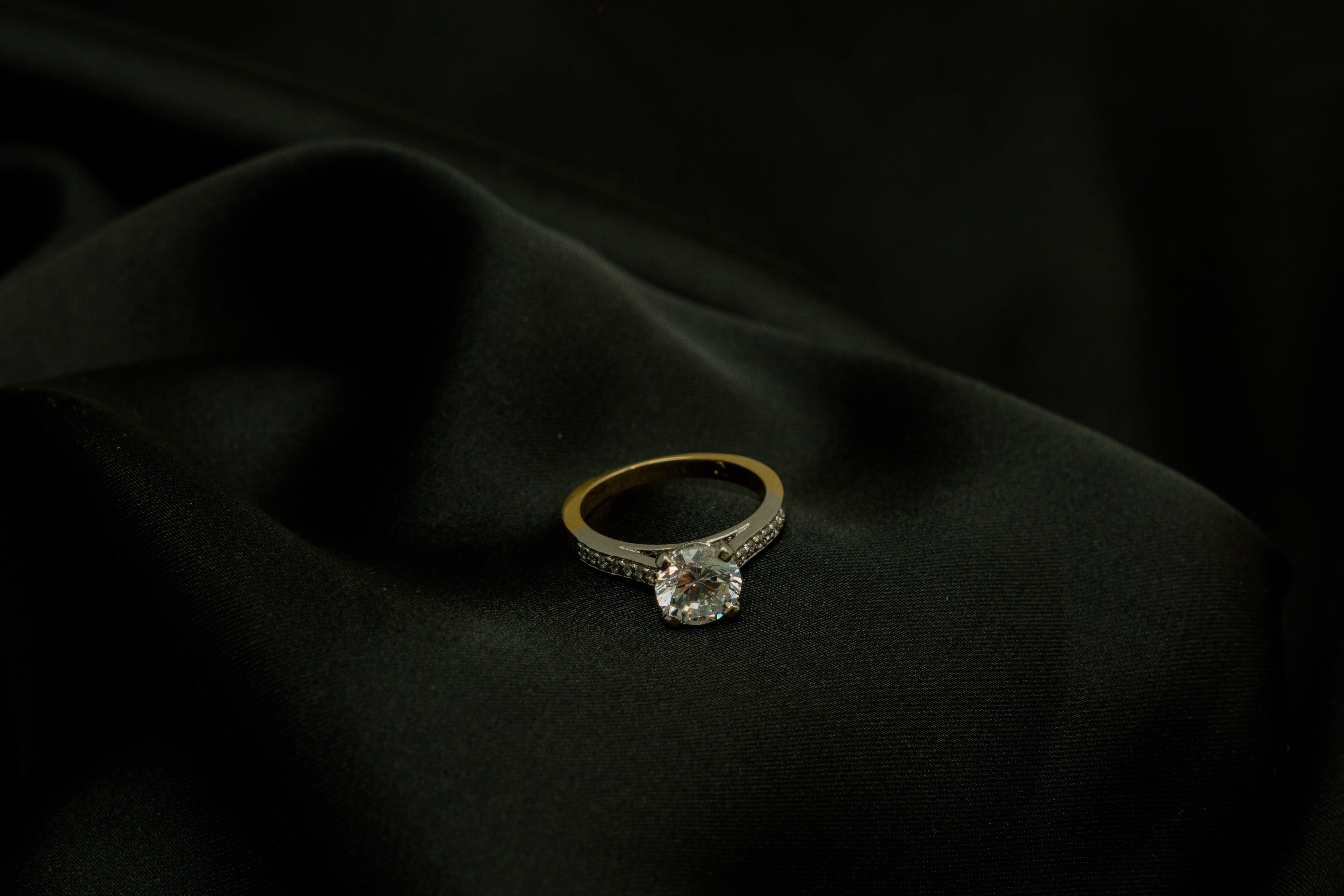 Pure silver Diamond Ring
