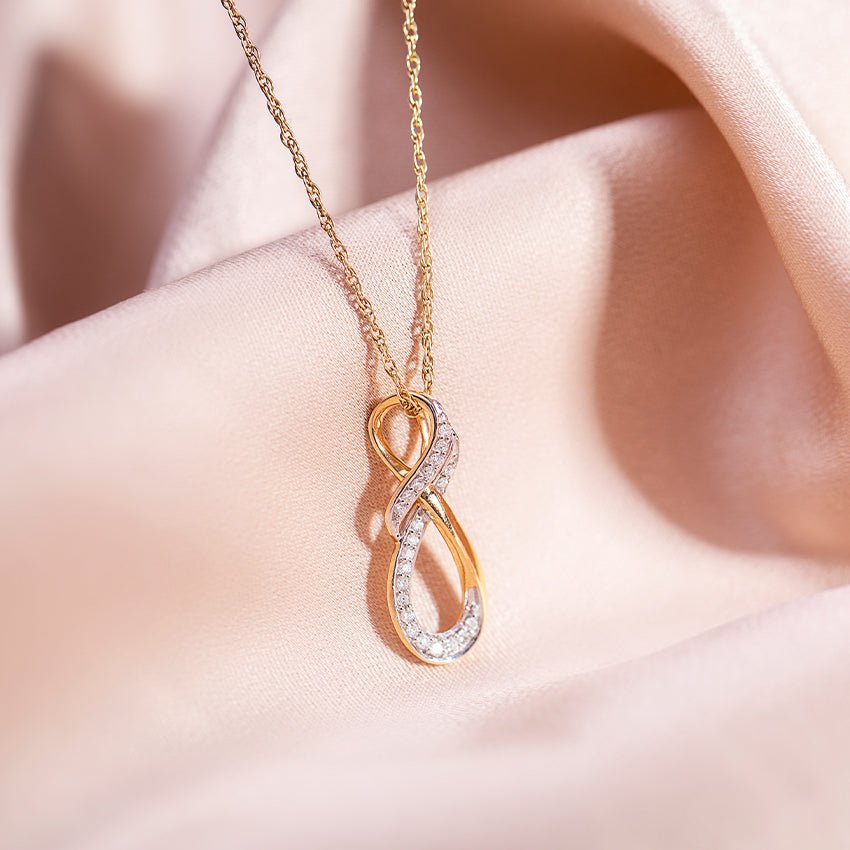 INTER TWISTED ZIRCON NECKLACE