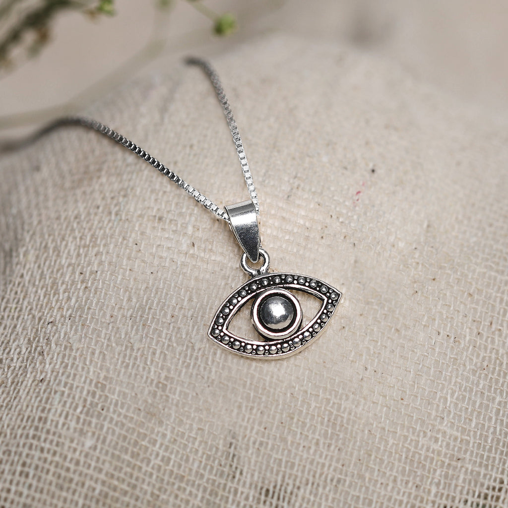 AUSTERE EYE PENDANT - 925 SILVER