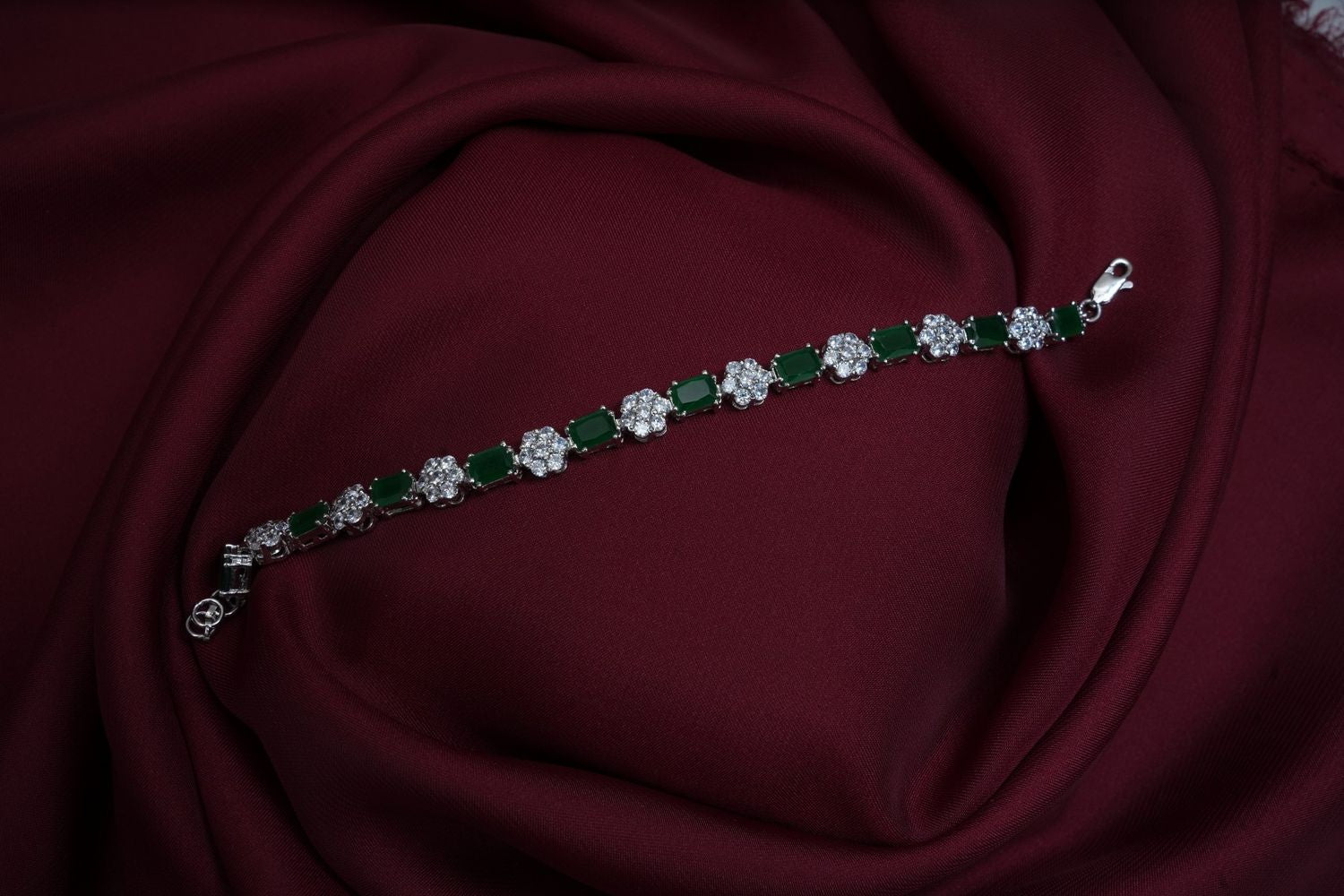 Shining Hand Pure Silver Bracelete