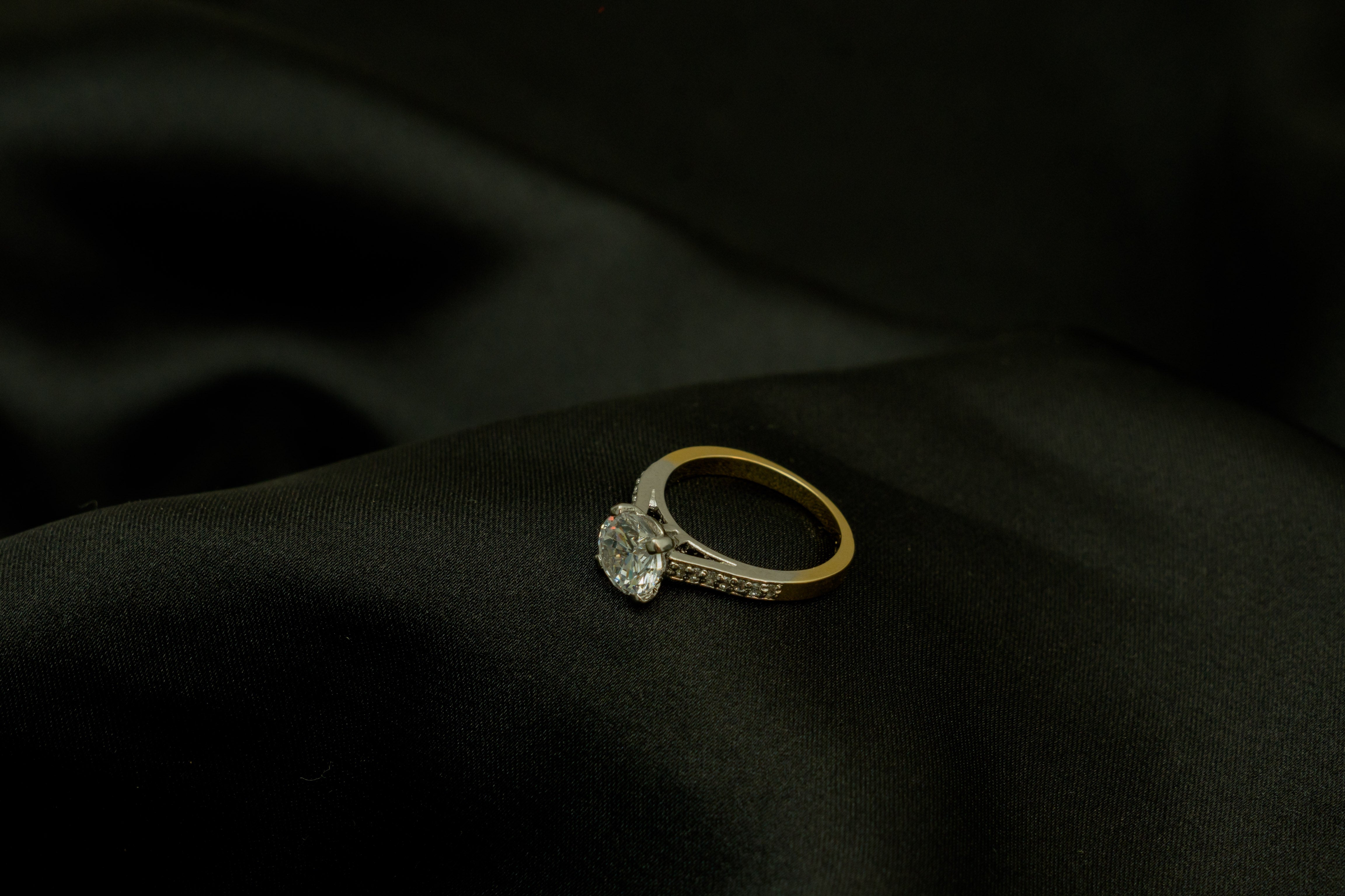 Pure silver Diamond Ring