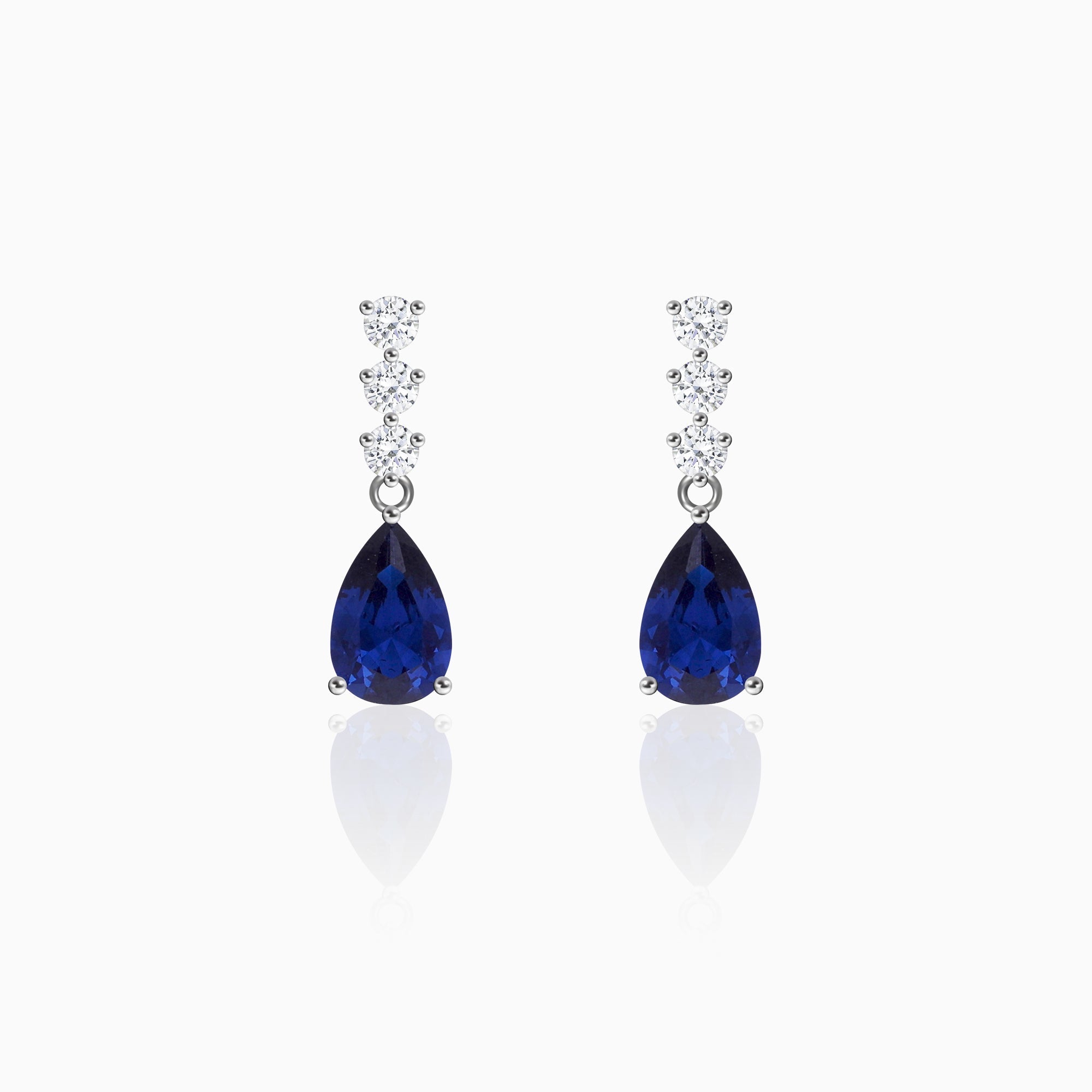 Sapphire Shimmer Earrings