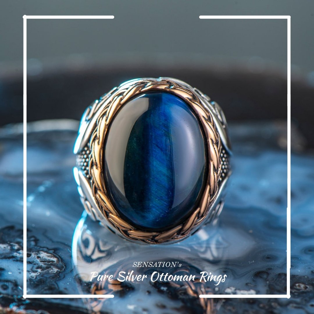 BLUE OCEAN OTTOMAN MEN'S RING
