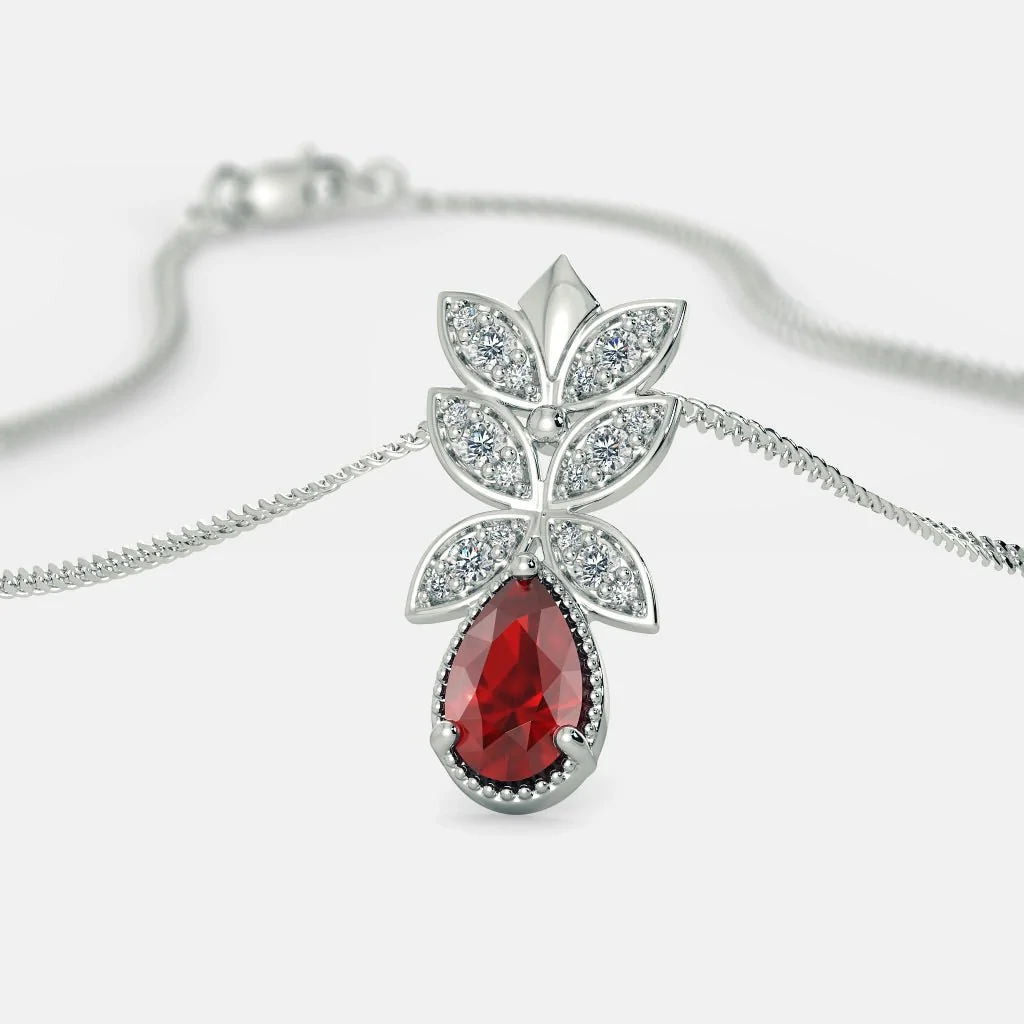 TRINKETS DIAMOND NECKLACE - 925 SILVER