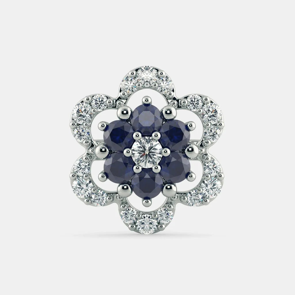 SOPHIN DIAMOND EARRINGS- 925 SILVER